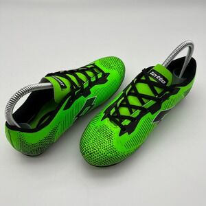 Lotto Mens Soccer Cleats Neon Green Black Athletic Shoes Firm Ground 3456 Size 6